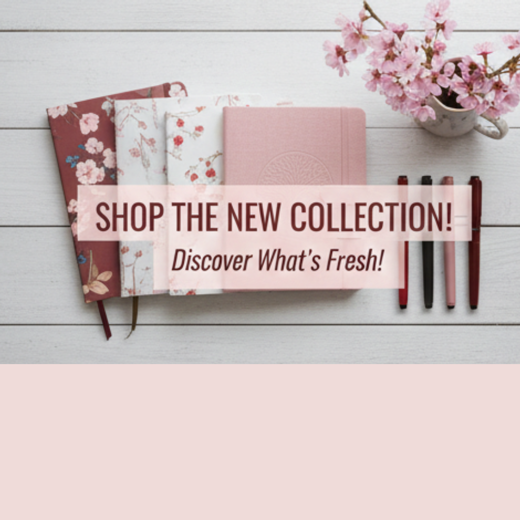 Stack of four new collection journals.